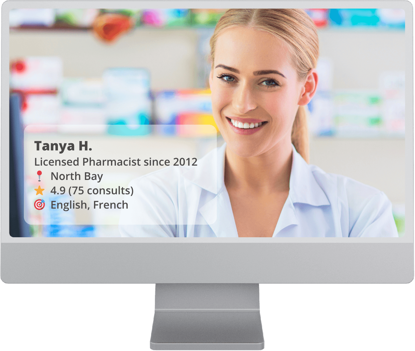 Parmazip - Tanya H., Licensed Pharmacist offering virtual consultations